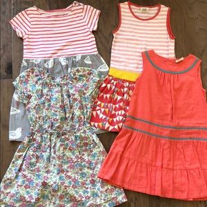 Mini Boden set of 4 dresses